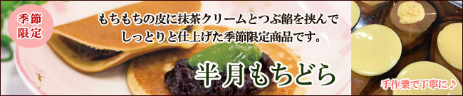 半月もちどら【信玄堂】